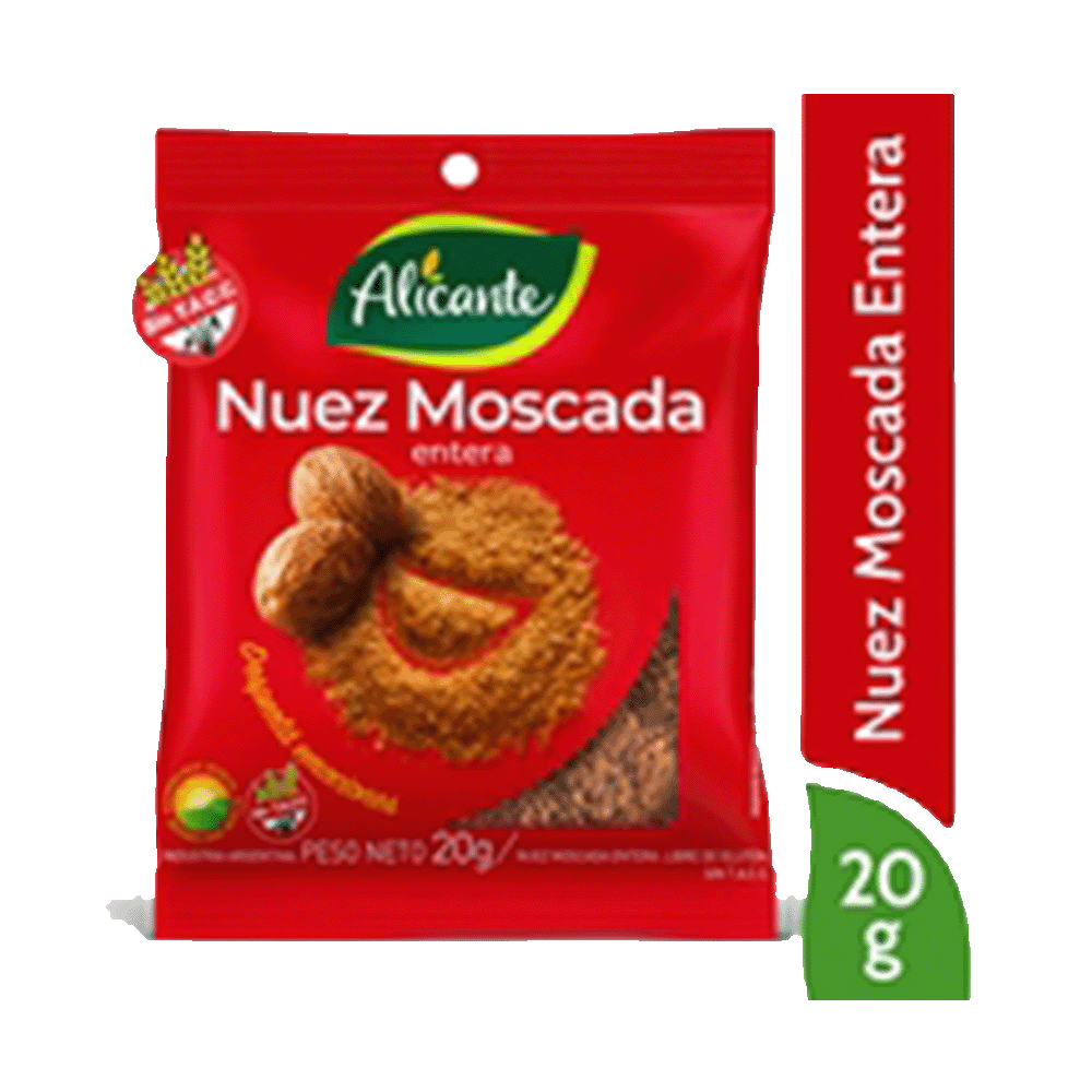 Nuez Moscada Entera Alicante x 20 gr