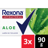 Jabon REXONA Antibacterial 99 Aloe Pack3 90g