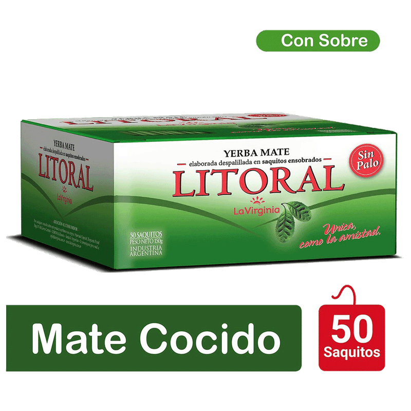 Yerba LITORAL Ensobrado Sin Tacc 25u