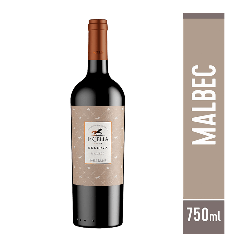 Vino LA CELIA Reserva Malbec 750c