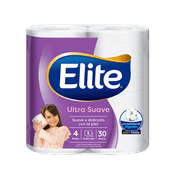 Papel Higienico ELITE Ultra Suave Doble Hoja 30mt 4u