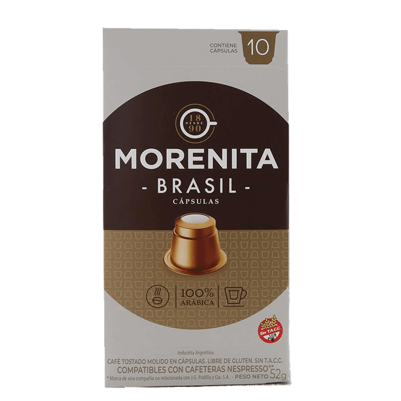 Capsula LA MORENITA Cafe Brasil 10u
