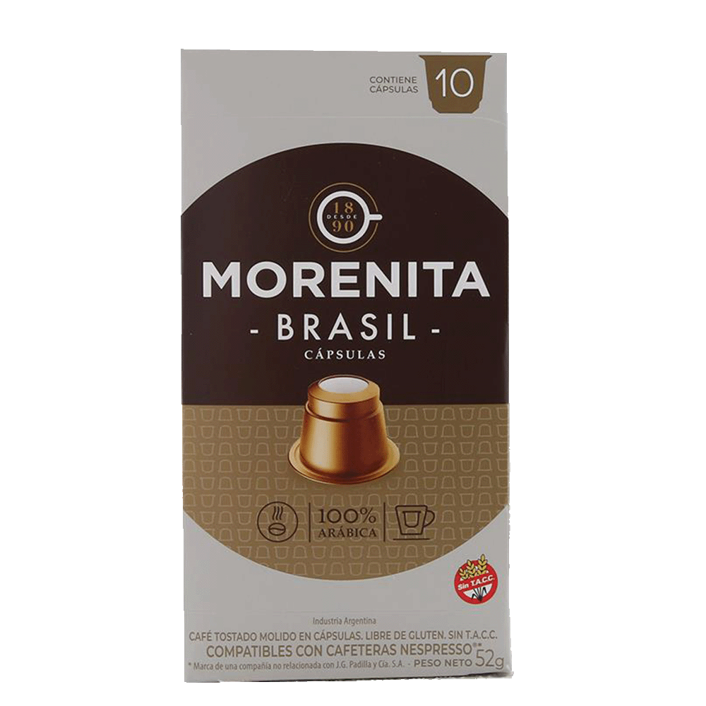 Cápsulas de Café Morenita Brasil Caja x 10 Uni