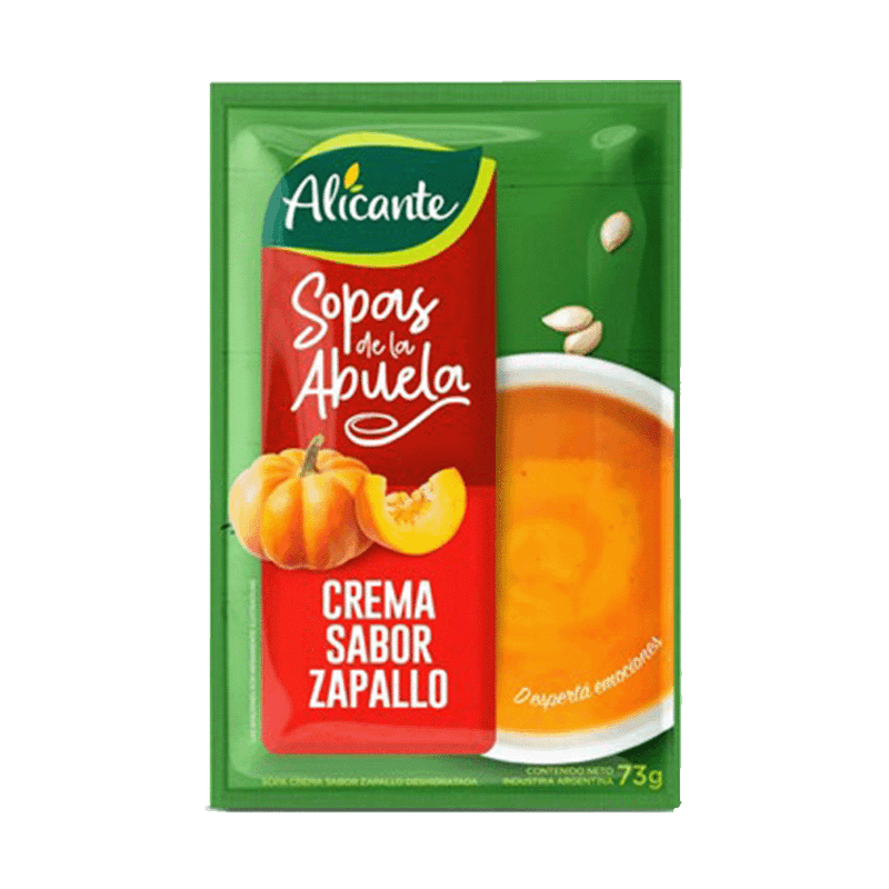 Sopa ALICANTE La Abuela Crema Zapallo 73g