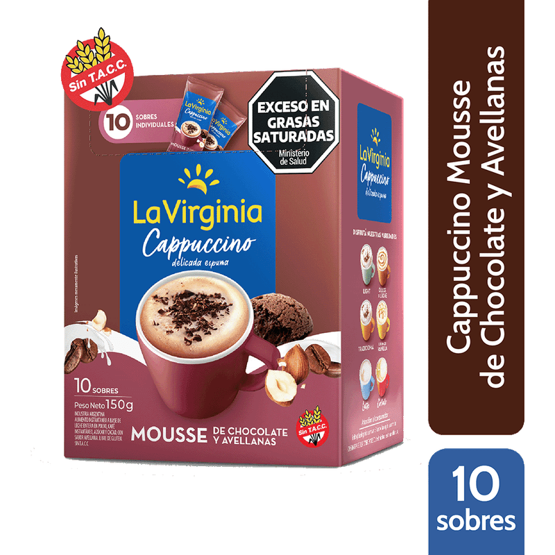 Cappuccino LA VIRGINIA ChocolateAvellanas 10u