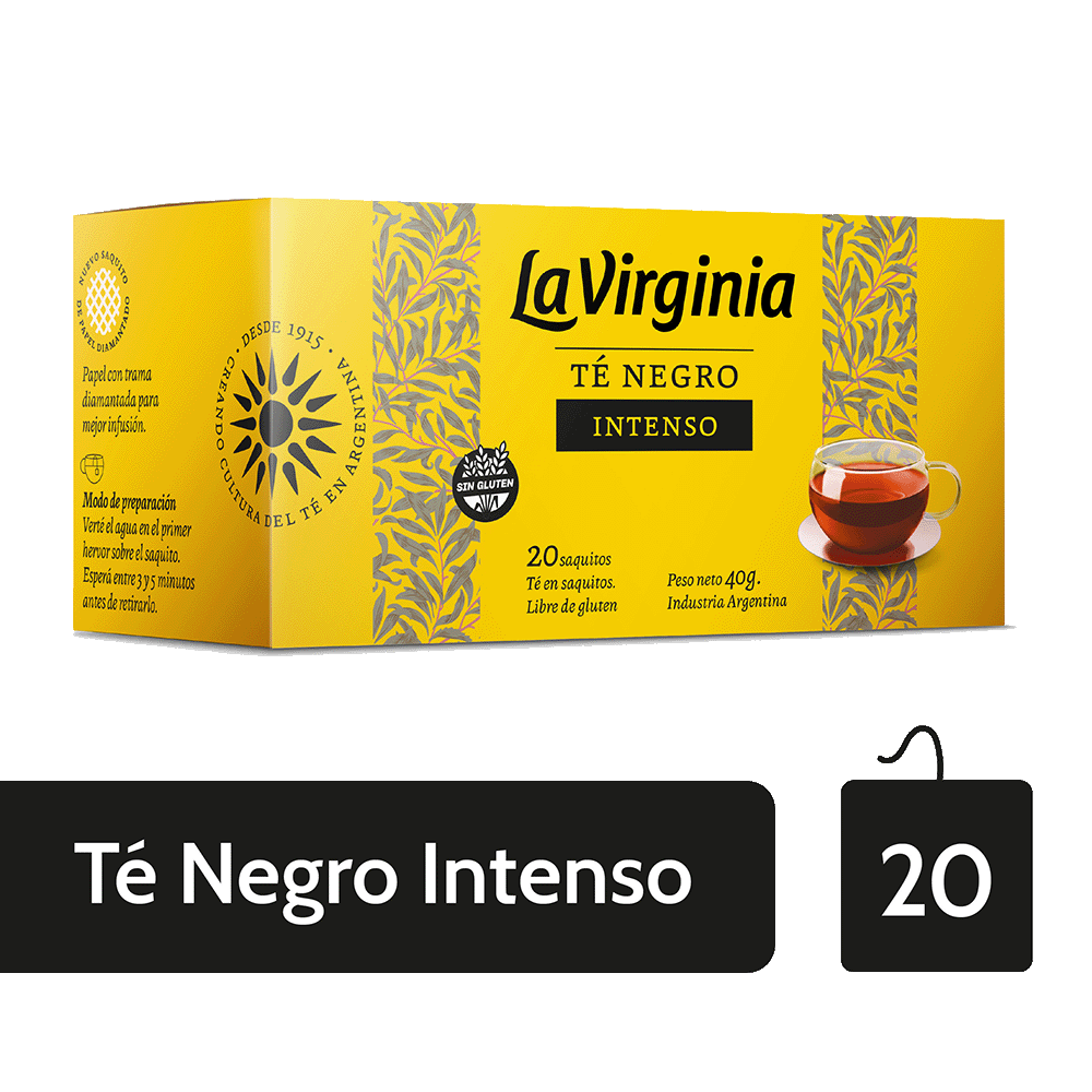 Te Negro La Virginia Intenso x 20 Saquitos