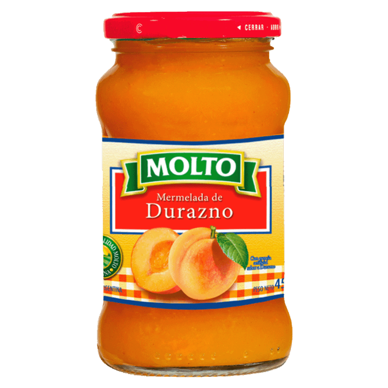 Mermelada MOLTO Durazno Frasco 454g