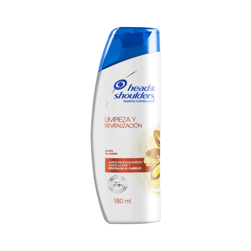Shampoo HEAD&SHOULDERS Limpieza Revitalizacion Argan 180ml