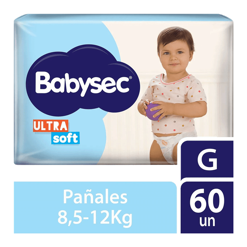 Pañales BABYSEC Ultrasoft G 60u