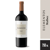Vino ELEMENTOS Malbec 750cc