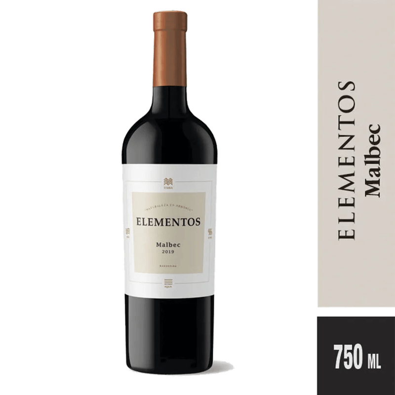 Vino ELEMENTOS Malbec 750cc