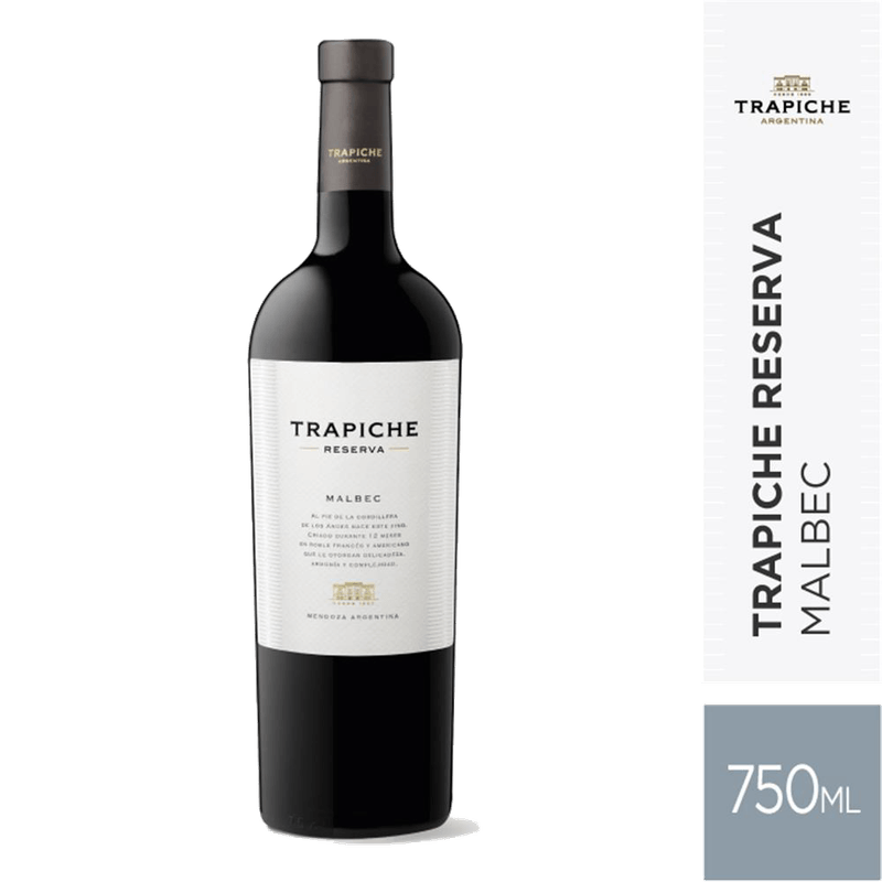 Vino TRAPICHE Reserva Malbec 750cc