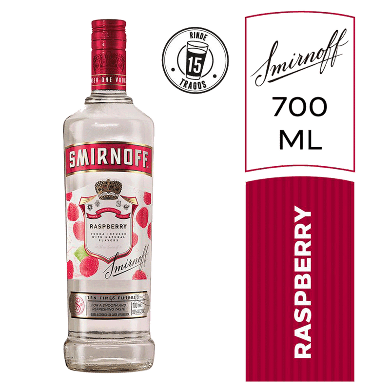Vodka SMIRNOFF Raspberry 700cc