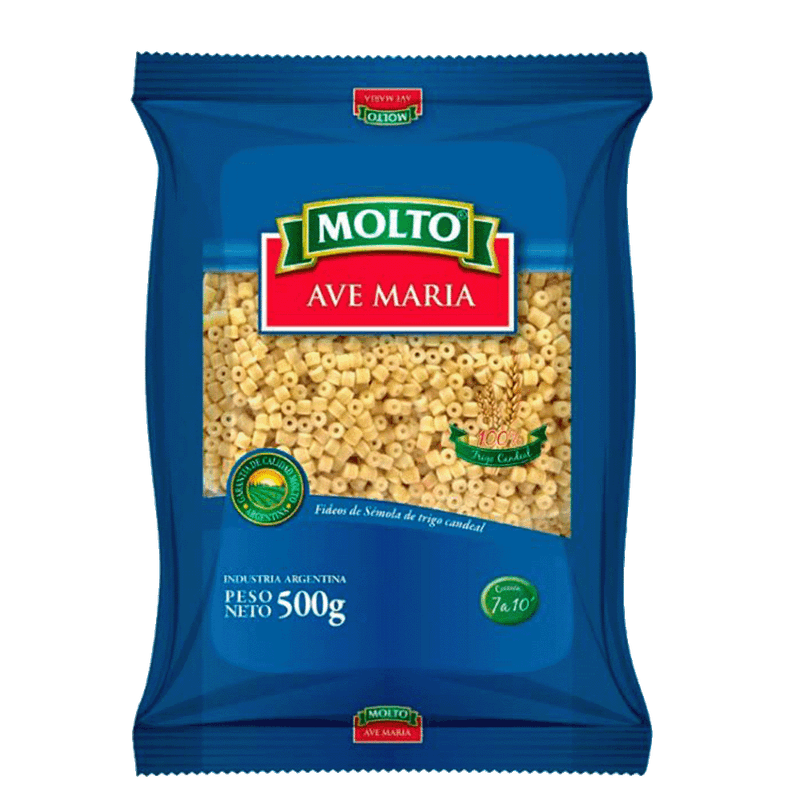 Fideos MOLTO Ave María 500g