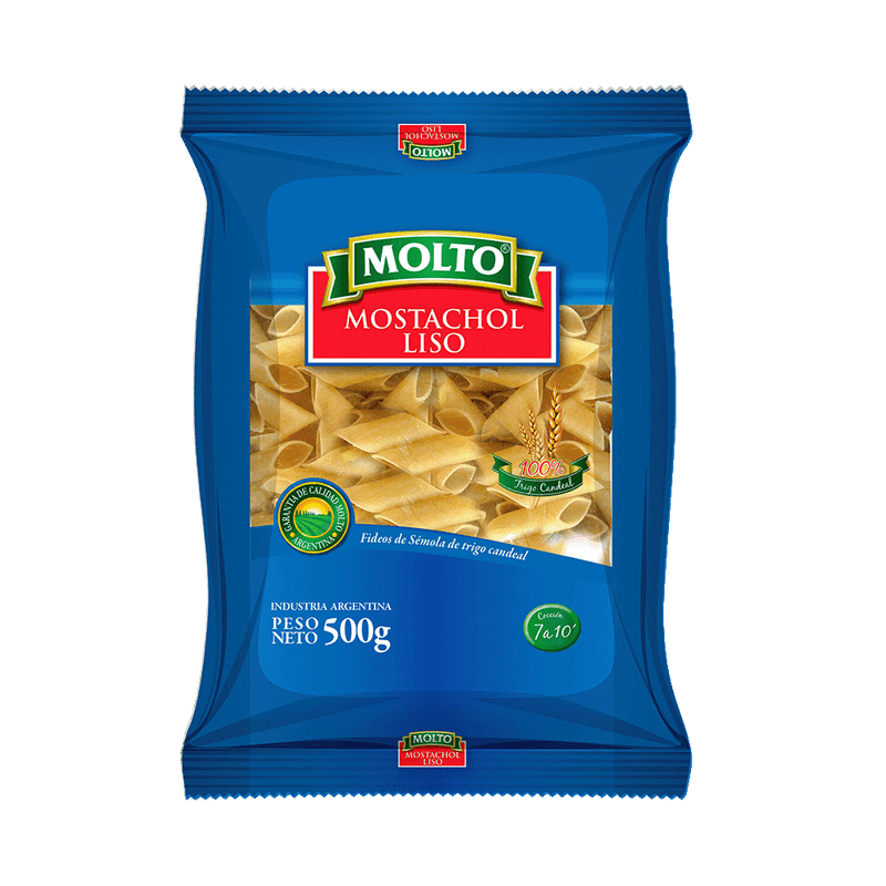 Fideos MOLTO Mostachol Liso 500g