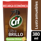 Limpiador Liquido CIF Brillo Citrico Doy Pack 380ml