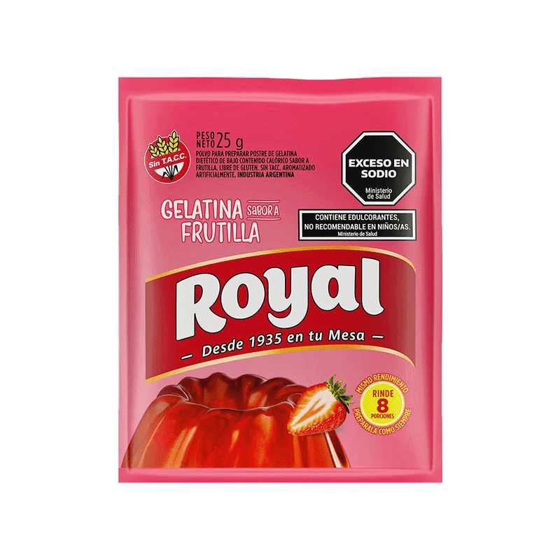 Gelatina ROYAL Frutilla 25g