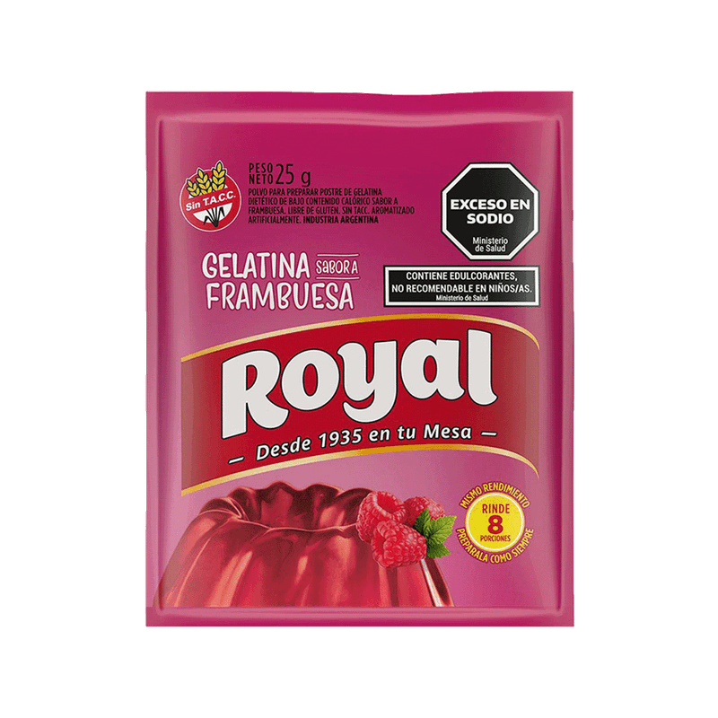 Gelatina ROYAL Frambuesa 25g