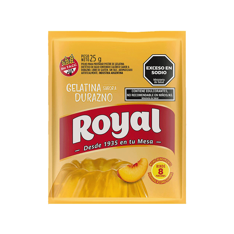 Gelatina ROYAL Durazno 25g