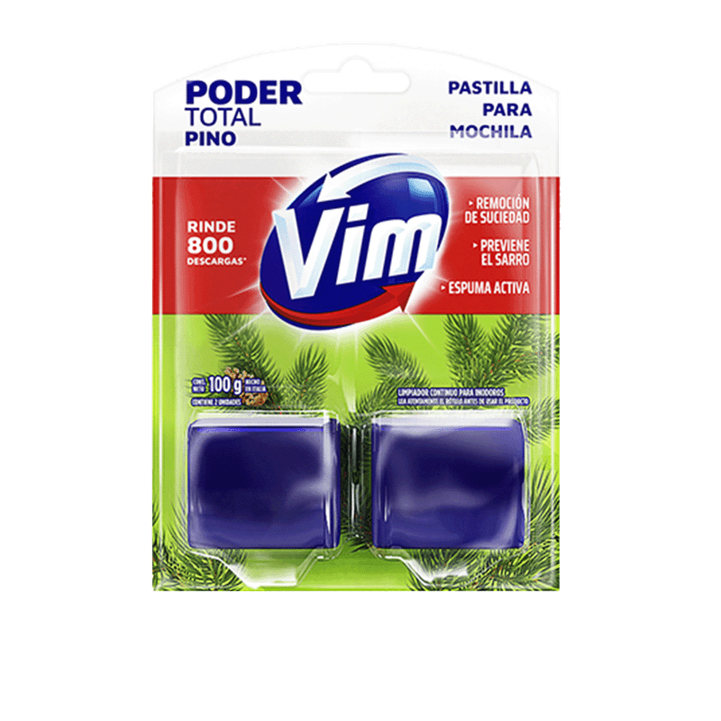 Desodorante Inodoro VIM Pastillas Pino 100g