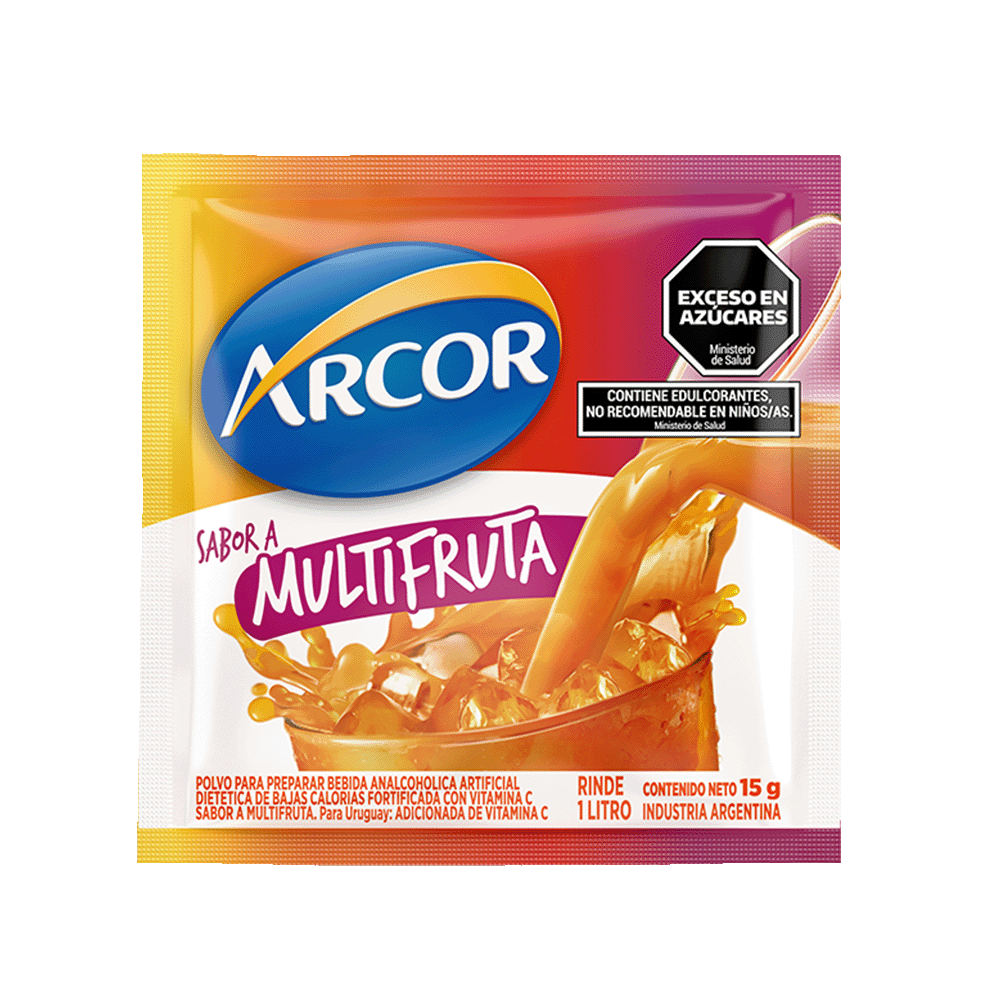 Jugo en Polvo Arcor de Multifruta 15 Grs