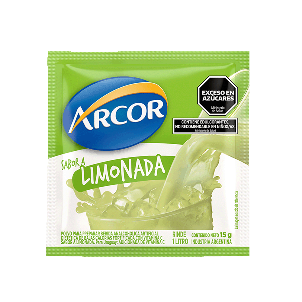 Jugo en Polvo Arcor de Limonada 15 Grs