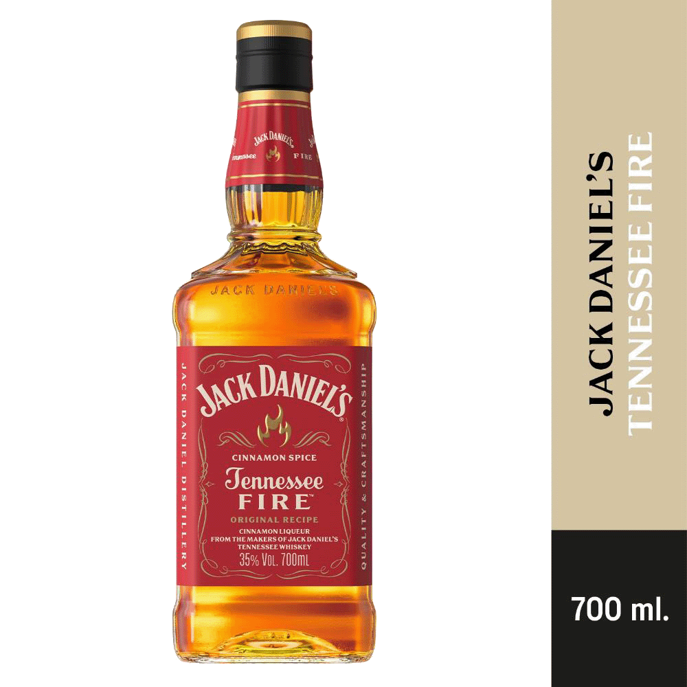 Whisky Importado Jack Daniels Tennessee Fire en Botella 700 ml