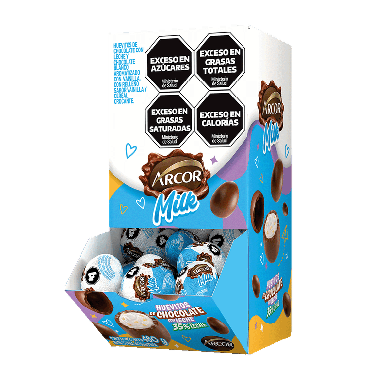 Huevo Pascua ARCOR Milk Display 75g