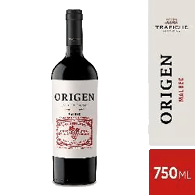Vino TRAPICHE Origen Malbec 750c