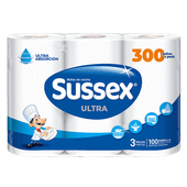 Rollo De Cocina SUSSEX Maxirollo Premium 100 Paños 3u