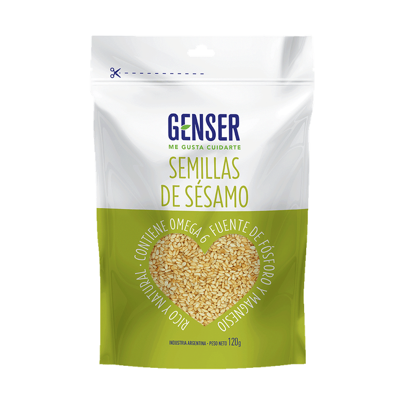Semillas GENSER De Sesamo Integral Doy Pack 120g