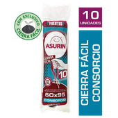 Bolsa Residuos ASURIN Limón Cierre Facil Consorcio 10u