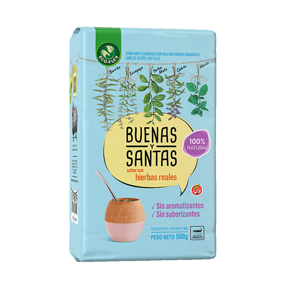 Yerba Mate Buenas Y Santas x 500 gr. Hierbas