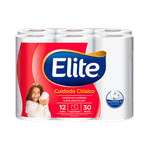Papel Higienico ELITE Cuidado Clasico Hoja Simple 30mt 12u