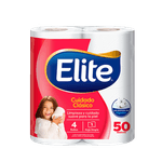 Papel Higienico ELITE Cuidado Clasico Hoja Simple 50mt 4u