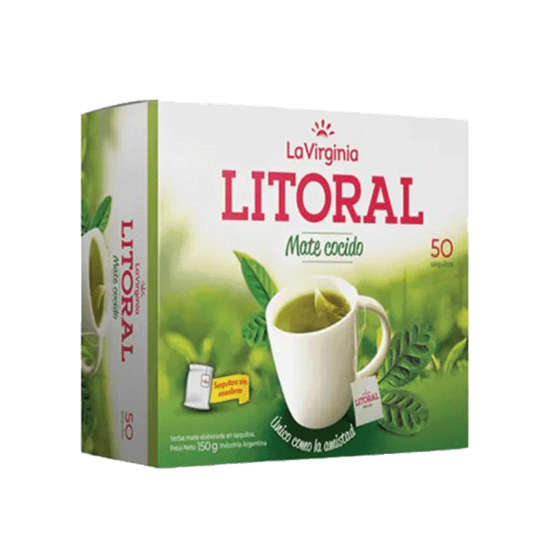 Yerba LITORAL Sin Ensobrar Sin Tacc 50u