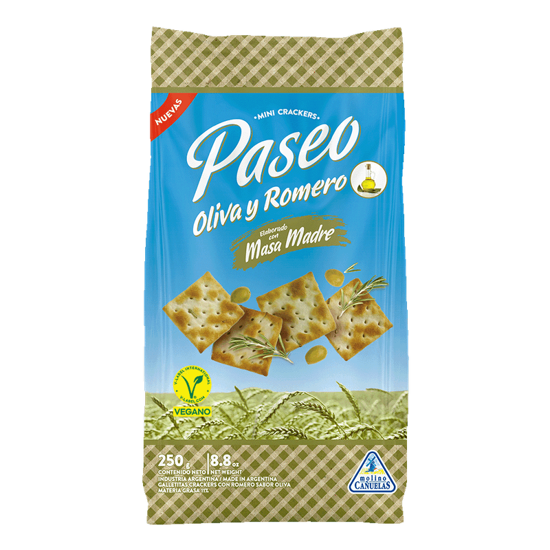 Galletitas PASEO CRACKERS Olivia y Romero 250g