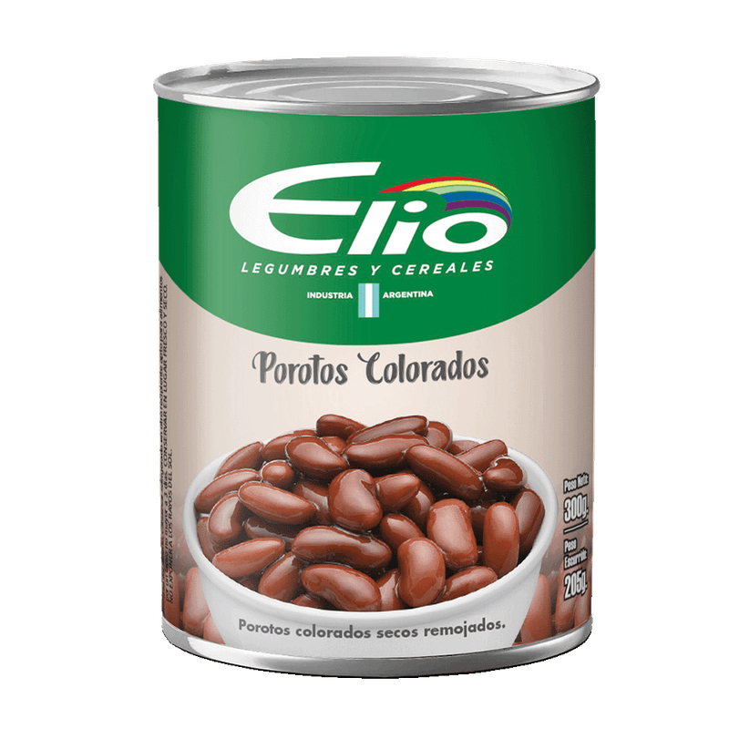 Porotos ELIO Colorados Lata 300g