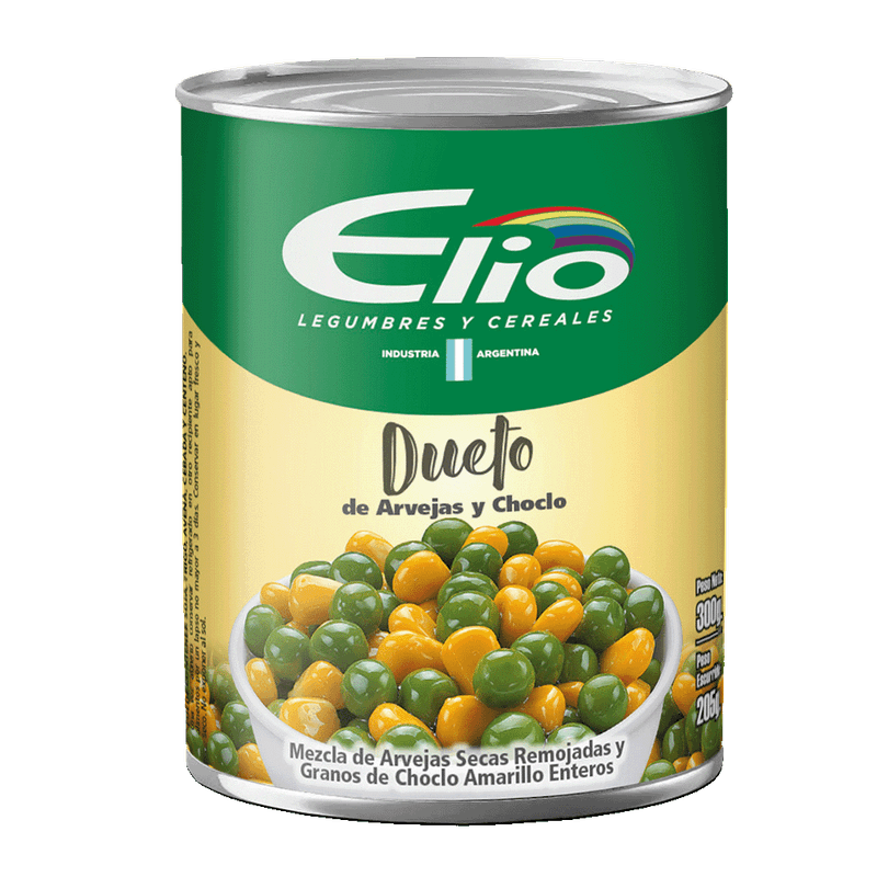 Dueto ELIO Arvejas/Choclo Lata 300g