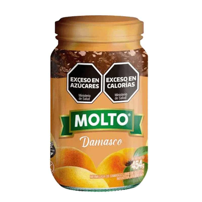Mermelada MOLTO Damasco Frasco 454g