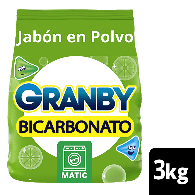Jabon Polvo GRANBY Matic Limon 3k