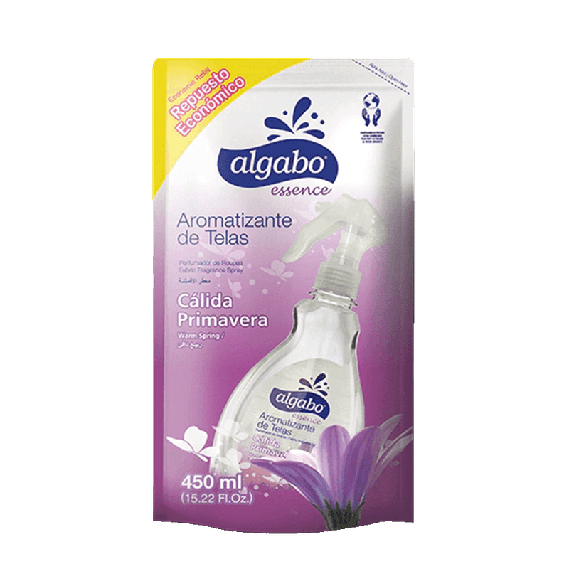 Perfume ALGABO Para Telas Calida Primavera Doy Pack 450cc