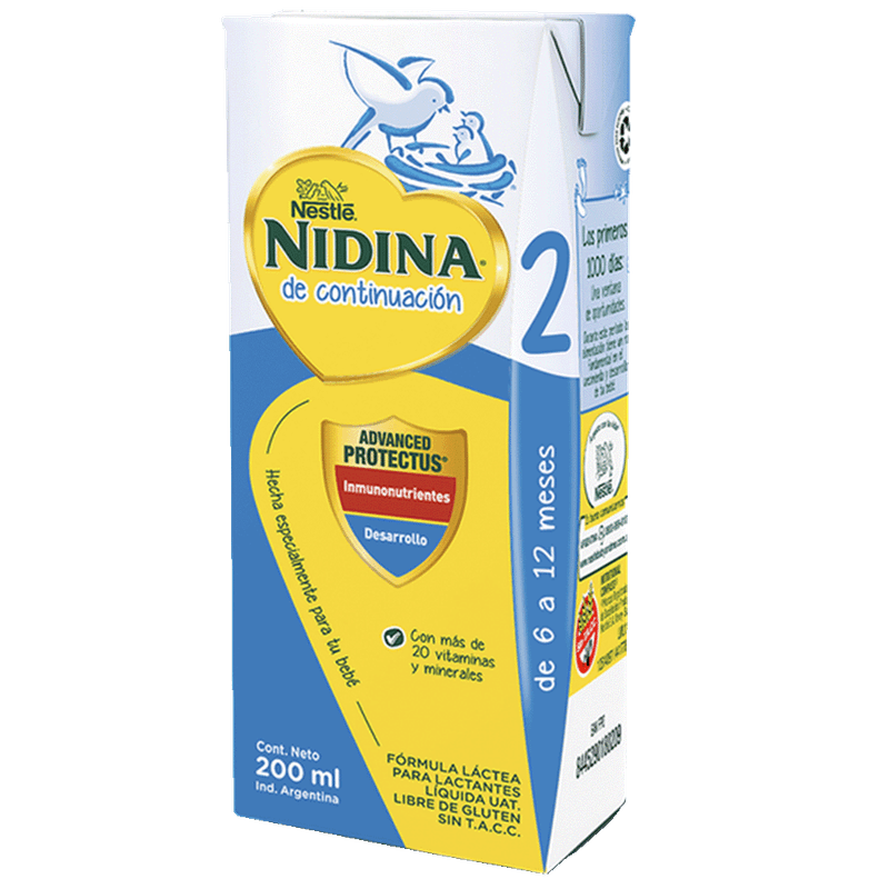 Leche NIDINA 2 De 6a12 Meses 200ml