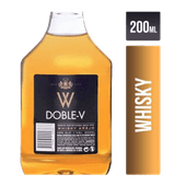 Whisky DOBLE V Etiqueta Negra Petaca 200c