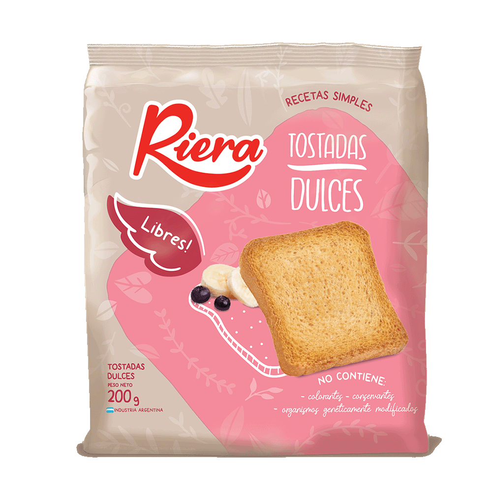Tostadas Dulces Libres 200 gr Riera