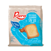 Tostadas RIERA Sin Sal 200g