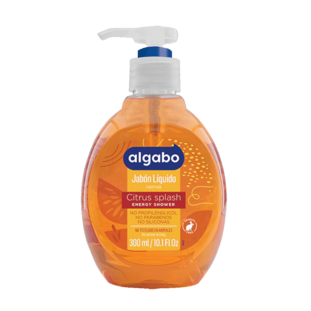 Jabon Liquido Algabo x 300 ml Citrus Splas con Dosificador
