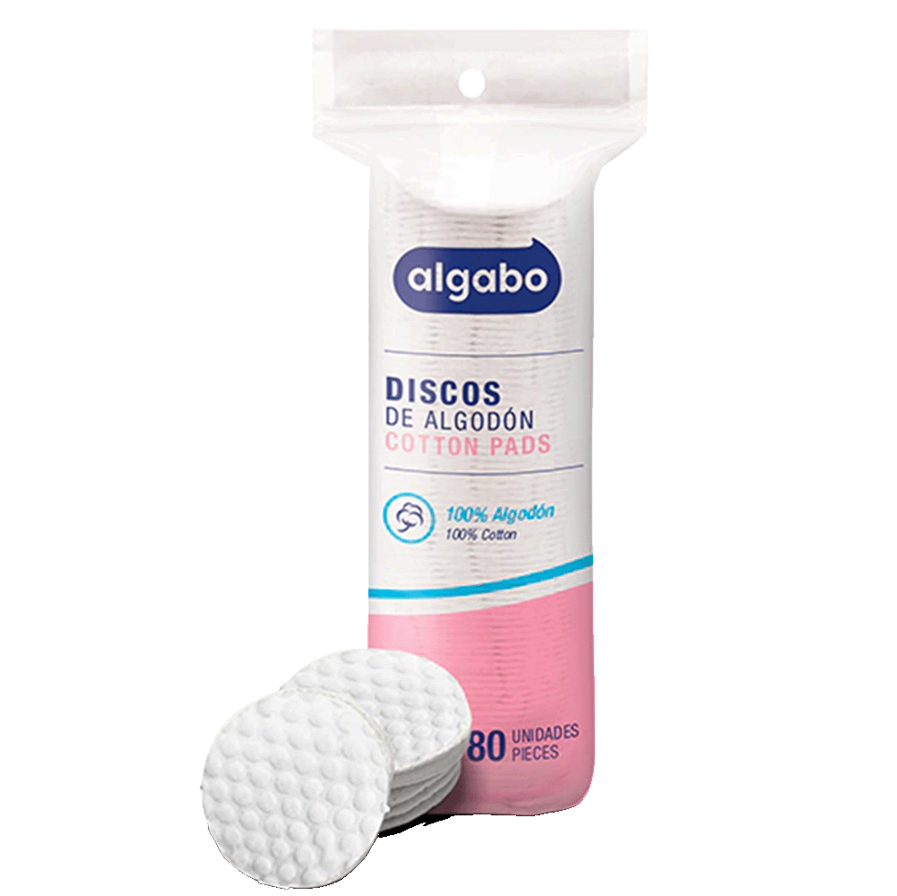 Discos Desmasquillantes de Algodón Algabo 80 Uni