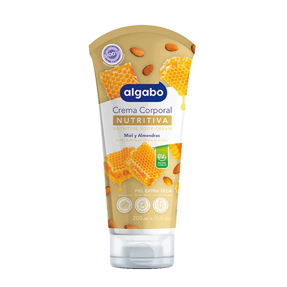 Crema Nutritiva Miel y Almendras 200 ml Algabo