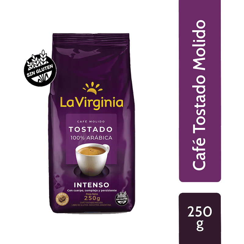 Cafe LA VIRGINIA Molido Tostado Intenso 250g